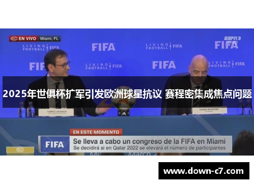 2025年世俱杯扩军引发欧洲球星抗议 赛程密集成焦点问题